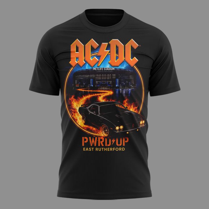 001. AC/DC Exclusive New York Event Shirt - POWER UP TOUR 2026 T-Shirt