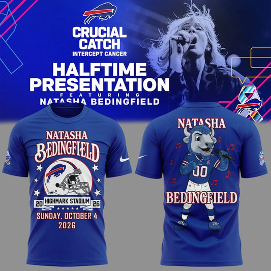 Bills x Natasha Bedingfield - Crucial Catch Intercept Cancer T-Shirt