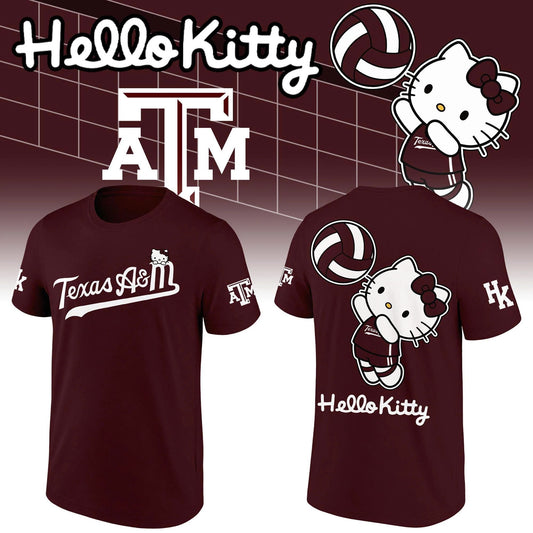 Limited Edition T-Shirt Texas A&M Volleyball x Hello Kitty