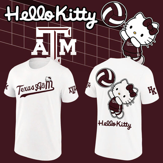 Limited Edition T-Shirt Texas A&M Volleyball x Hello Kitty