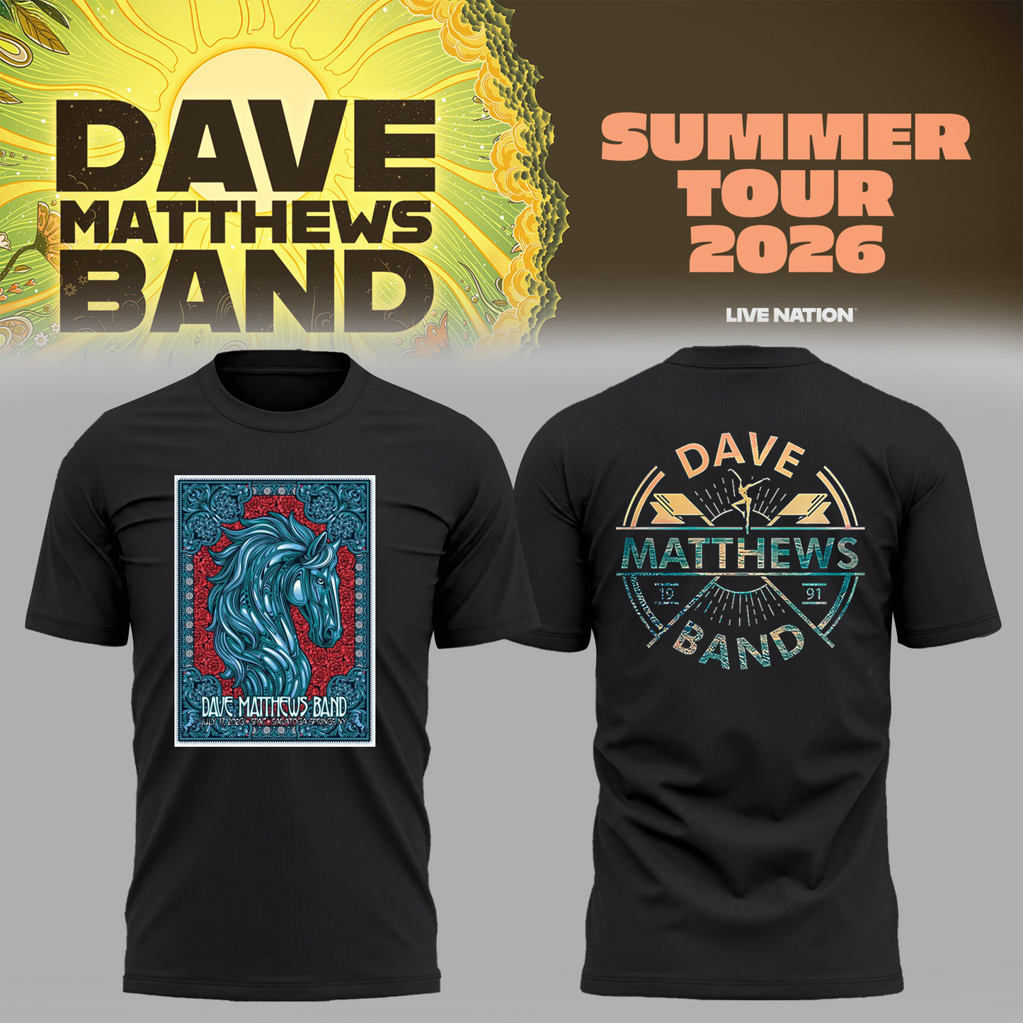 Limited Edition Summer Tour 2026 At Saratoga Springs,NY Shirt