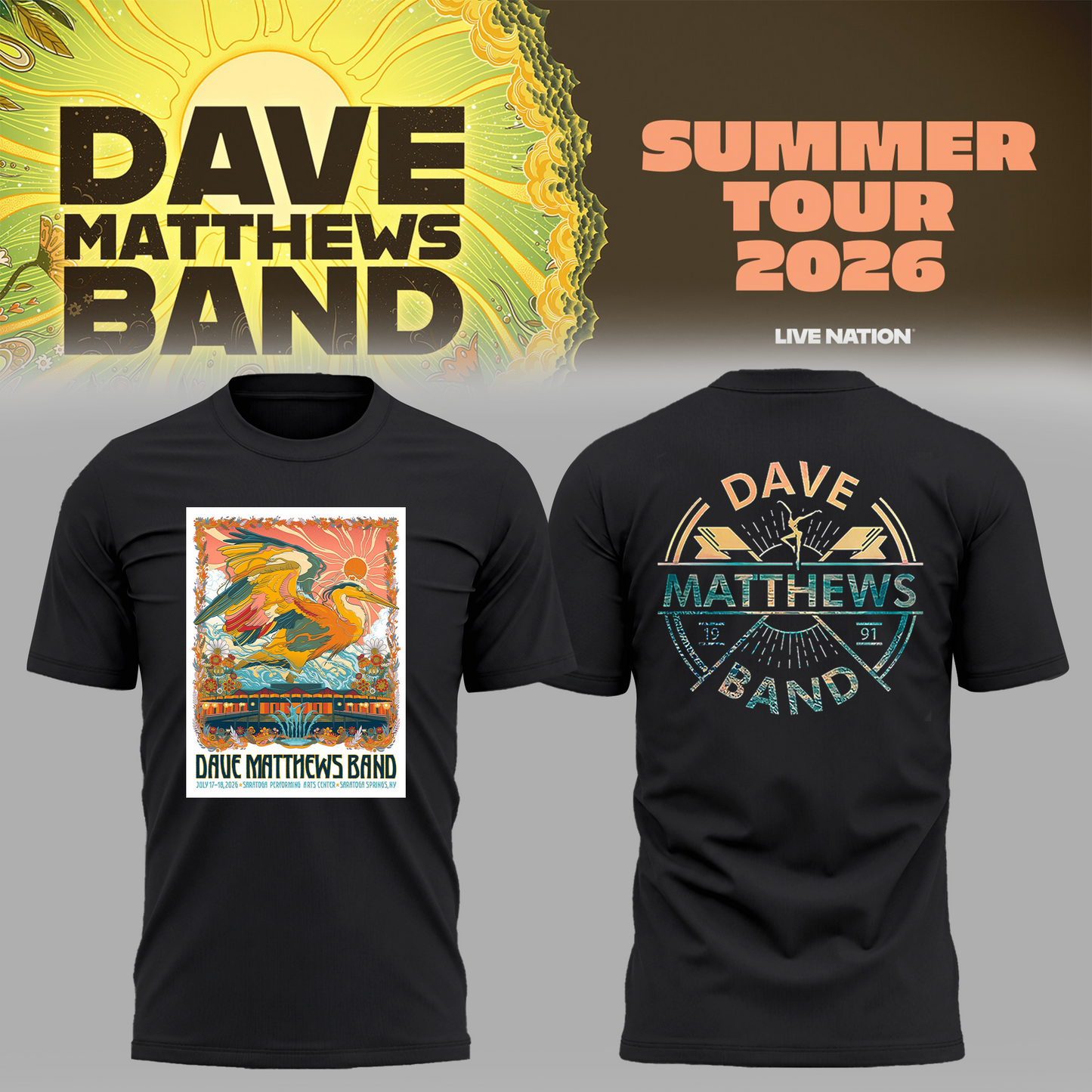 Limited Edition Summer Tour 2026 At Saratoga Springs,NY Shirt
