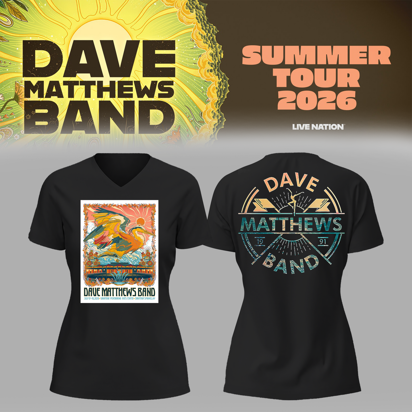Limited Edition Summer Tour 2026 At Saratoga Springs,NY Shirt