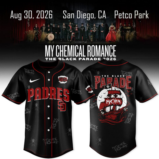 San Diego Padres x My Chemical Romance The Black Parade Tour Jersey