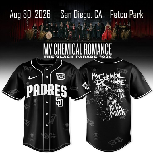 San Diego Padres x My Chemical Romance The Black Parade Tour Jersey
