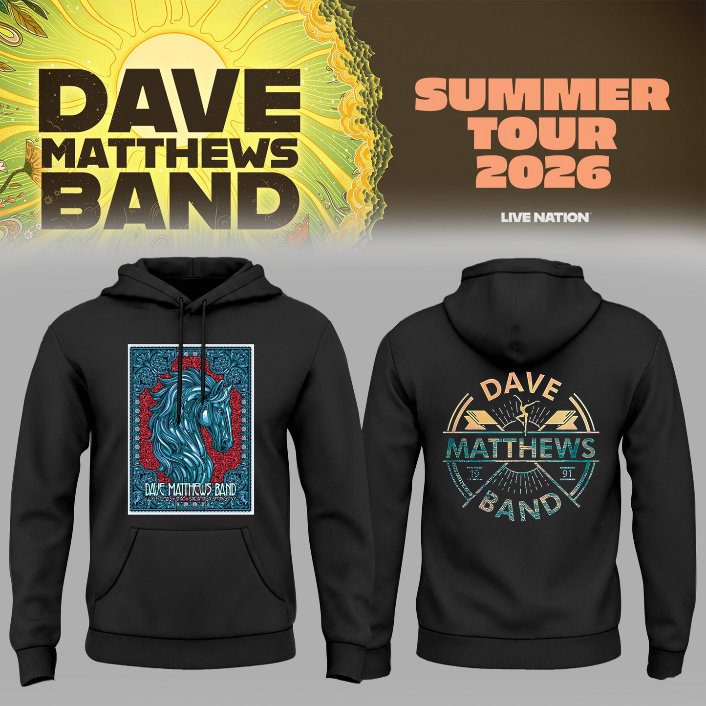 Limited Edition Summer Tour 2026 At Saratoga Springs,NY Hoodie
