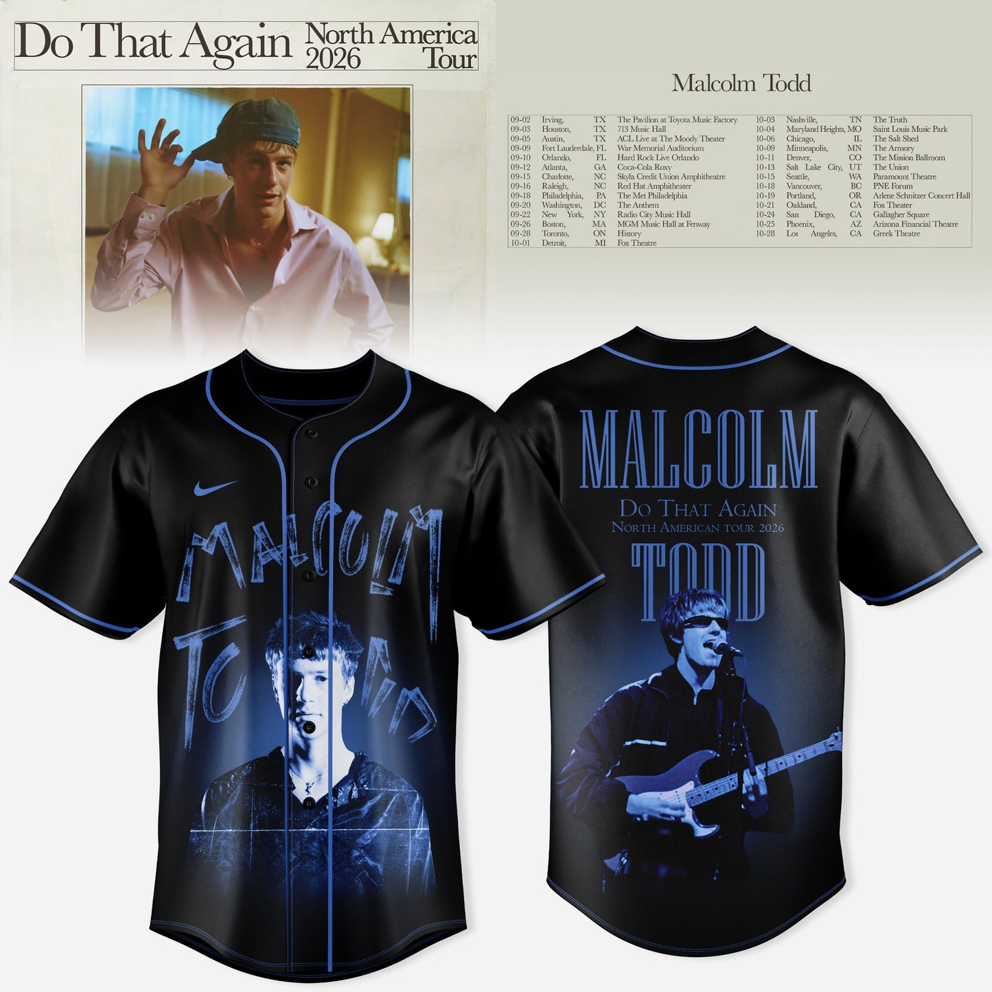 _MALCOLM TODD – DO THAT AGAIN NORTH AMERICA TOUR JERSEY