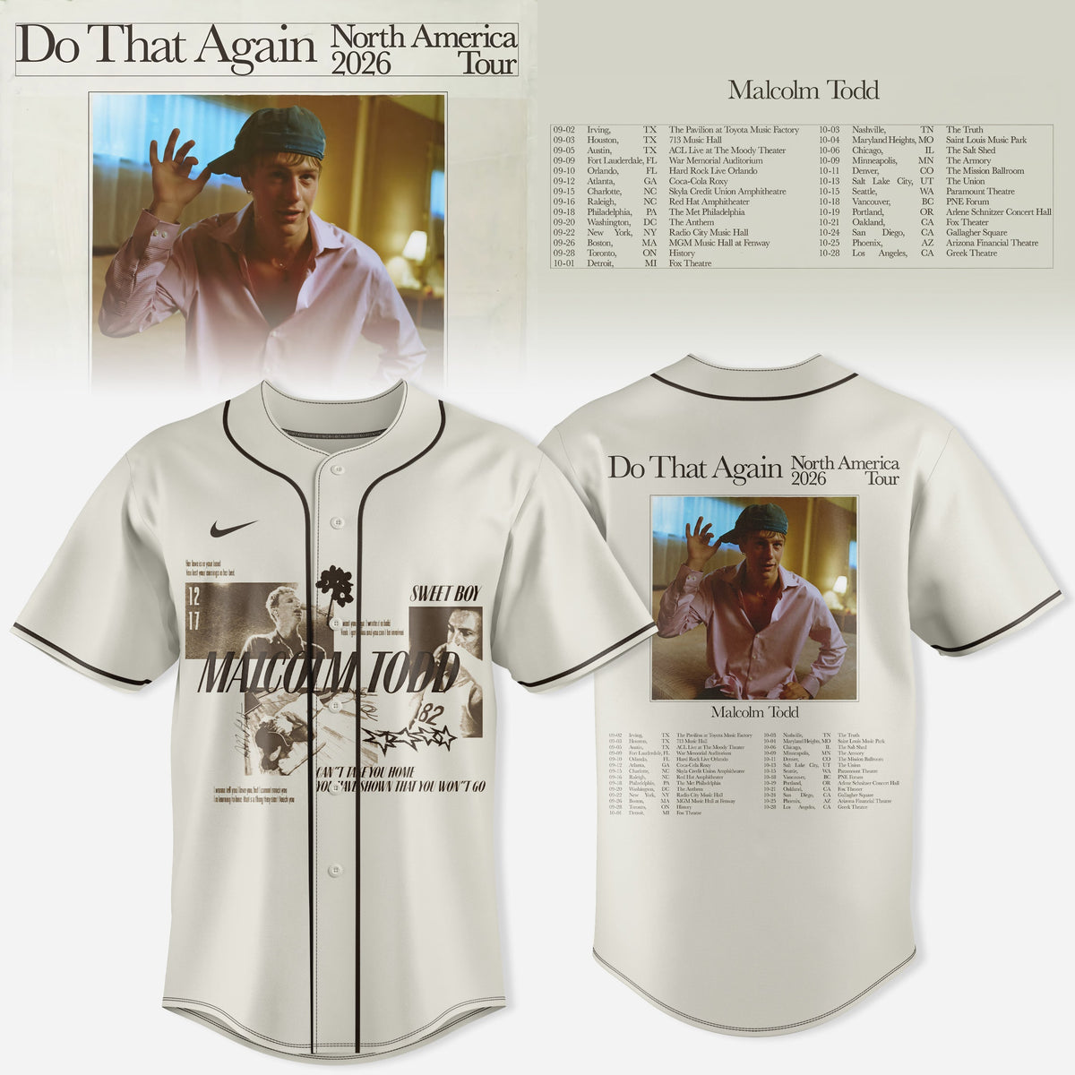 _MALCOLM TODD – DO THAT AGAIN NORTH AMERICA TOUR JERSEY