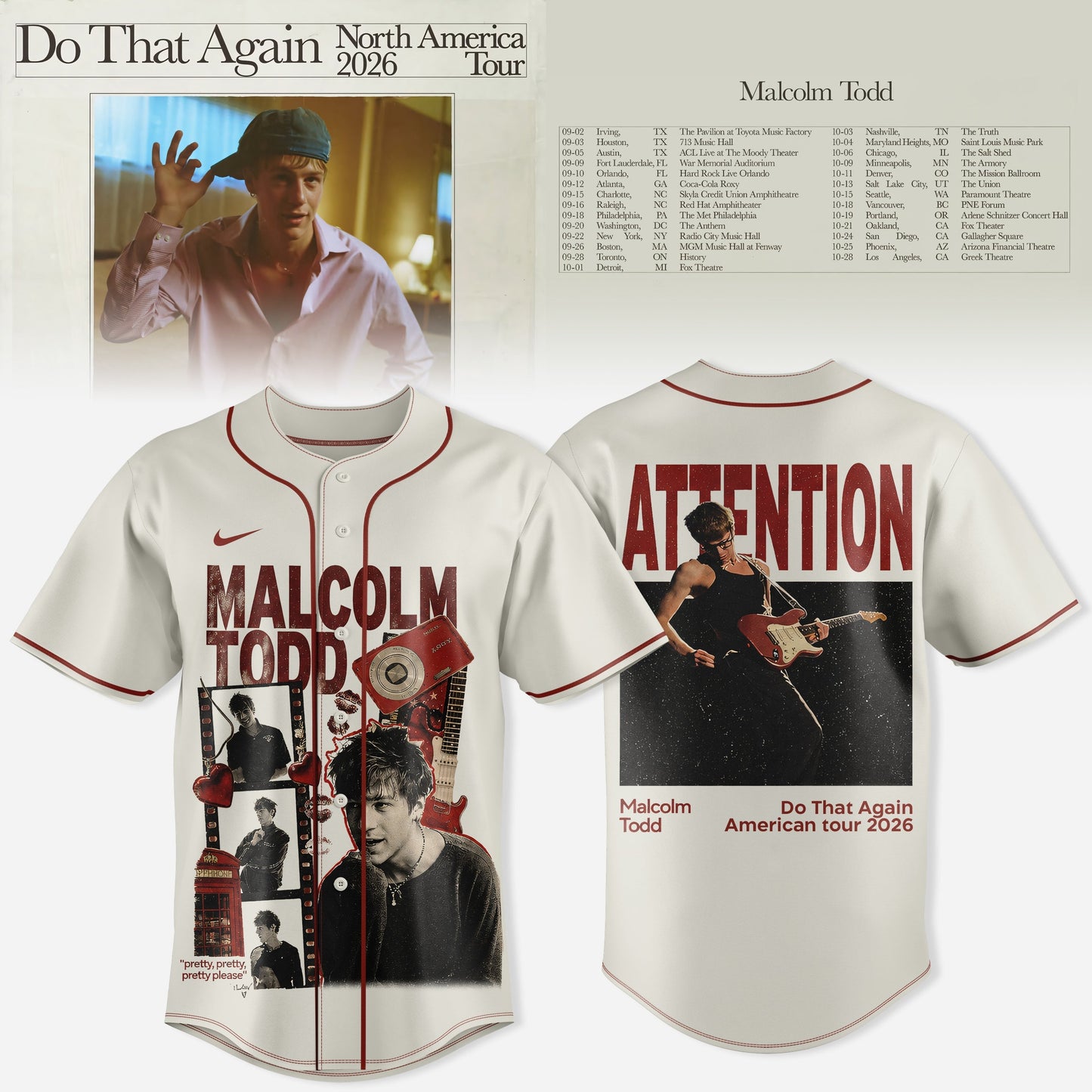 _MALCOLM TODD – DO THAT AGAIN NORTH AMERICA TOUR JERSEY