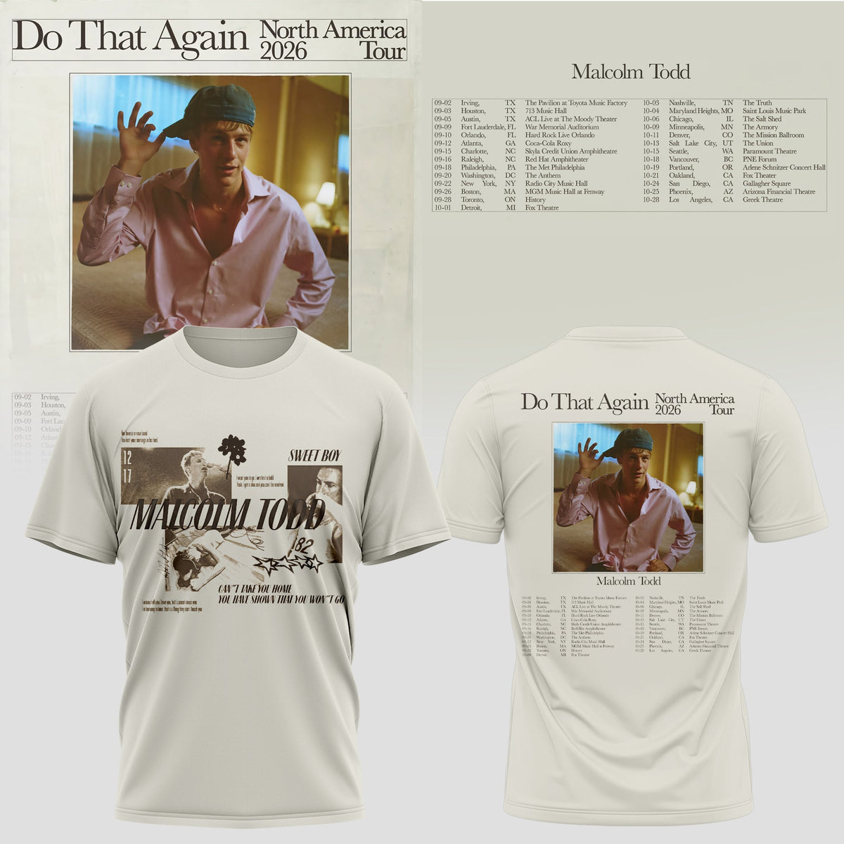 MALCOLM TODD – DO THAT AGAIN NORTH AMERICA TOUR TEE