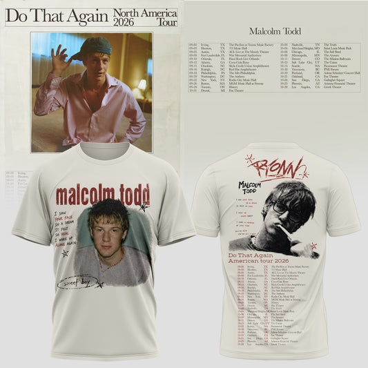MALCOLM TODD – DO THAT AGAIN NORTH AMERICA TOUR TEE