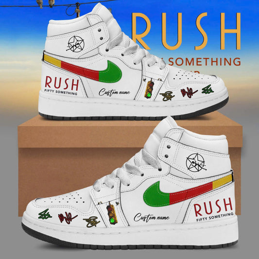 _Fifty Something Tour 2026 Personalized 3D High-Top Sneakers – White Star Edition