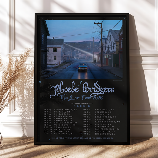PHOEBE BRIDGERS – THE LOST TOUR 2026 COLLECTION Poster