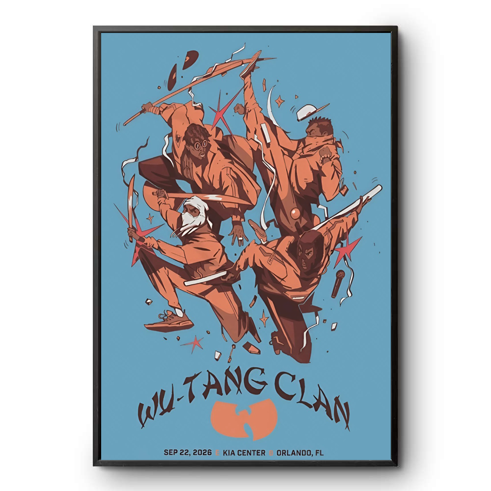 Wu-Tang Clan Orlando FL 2026 Event Poster Live At Kia Center On September 22 2026 Poster