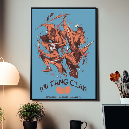 Wu-Tang Clan Orlando FL 2026 Event Poster Live At Kia Center On September 22 2026 Poster