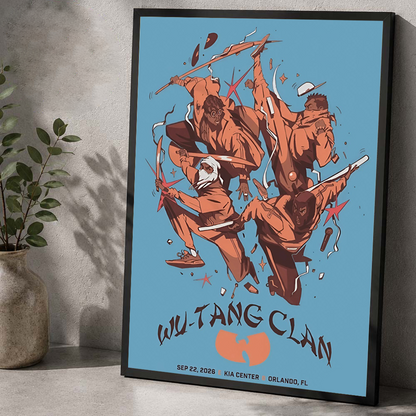 Wu-Tang Clan Orlando FL 2026 Event Poster Live At Kia Center On September 22 2026 Poster
