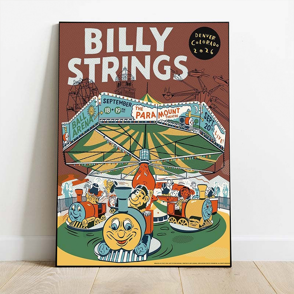 Limited Edition Billy Strings tour 2026 poster