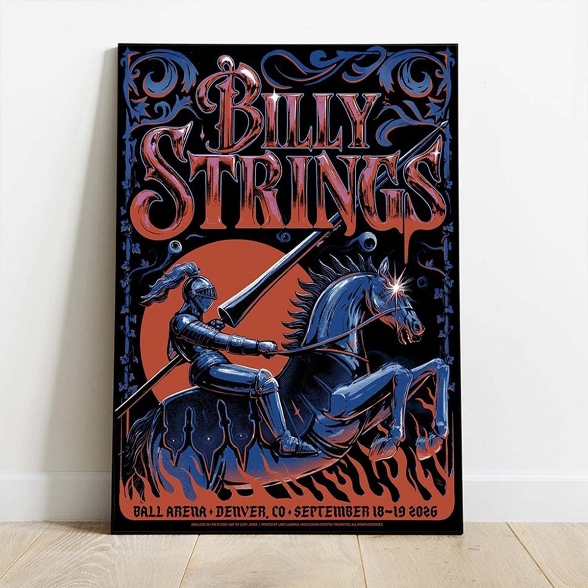 Limited Edition Billy Strings tour 2026 poster