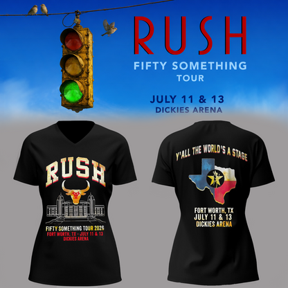 Limited Edition Fifty Something Tour At Fort Worth, Texas V-neck Shirt