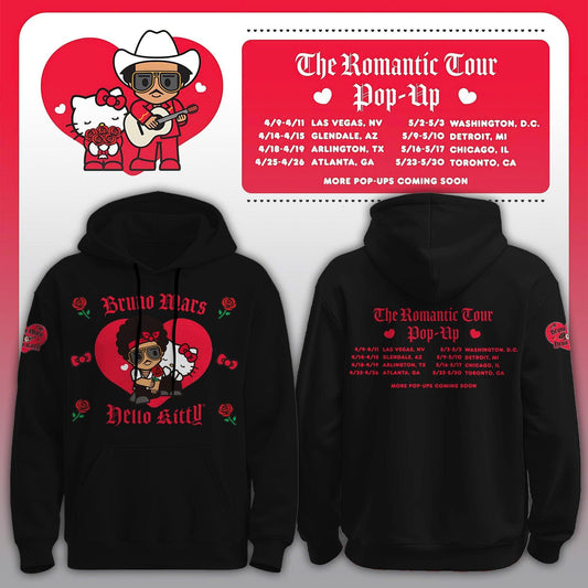 Bruno Mars x Hello Kitty "The Romantic Tour" Hoodie