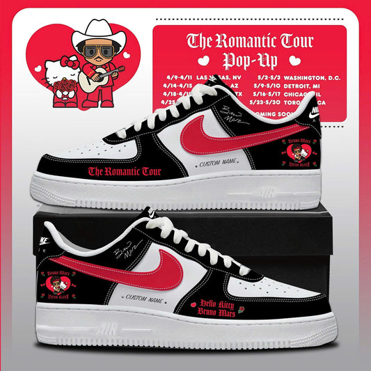 Bruno Mars x Hello Kitty "The Romantic Tour" AF1 Sneakers