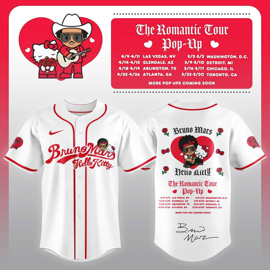 Bruno Mars x Hello Kitty "The Romantic Tour" Jersey