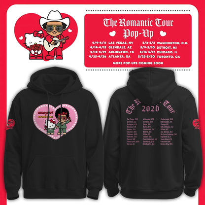 Bruno Mars x Hello Kitty "The Romantic Tour" Hoodie