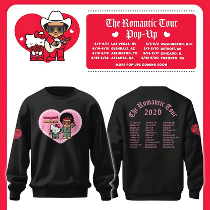 Bruno Mars x Hello Kitty "The Romantic Tour" Sweatshirt