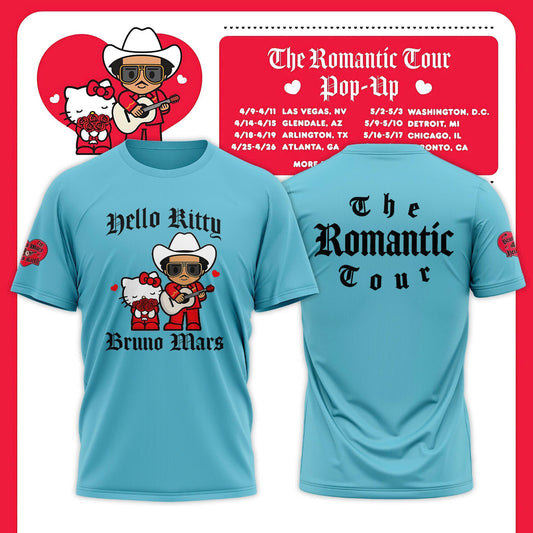 Bruno Mars x Hello Kitty "The Romantic Tour" T-shirt