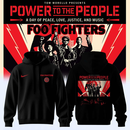 Foo Fighters -“Power to the people”- Limited Edition Signature Hoodie