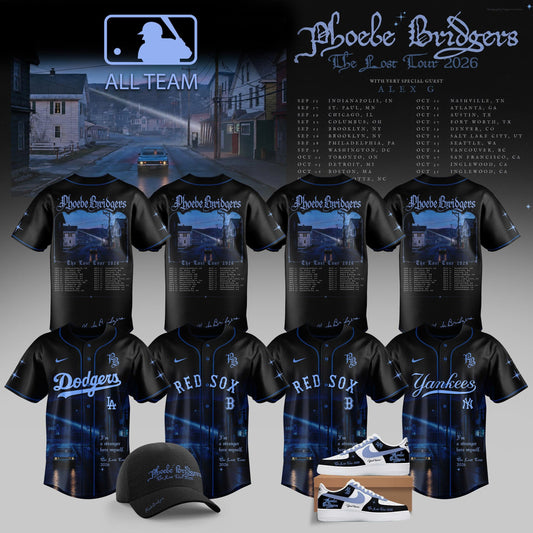 Baseball x Phoebe Bridgers the lost tour Jersey v2