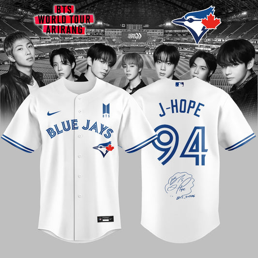 Toronto Blue Jays x J-HOPE 94 BTS World Tour 2026 Limited Edition Jersey
