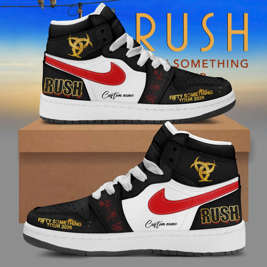 _Fifty Something Tour 2026 Personalized 3D High-Top Sneakers – Limited Black Edition